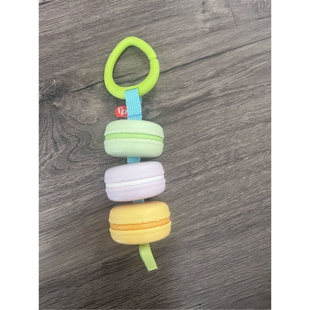 Fisher-Price Baby Toy My First Macaron Pretend Food Rattle Activity for Sensory